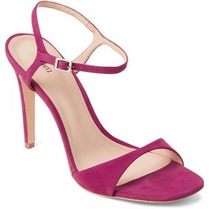 schutz jade grape suede high heel dress sandal 6